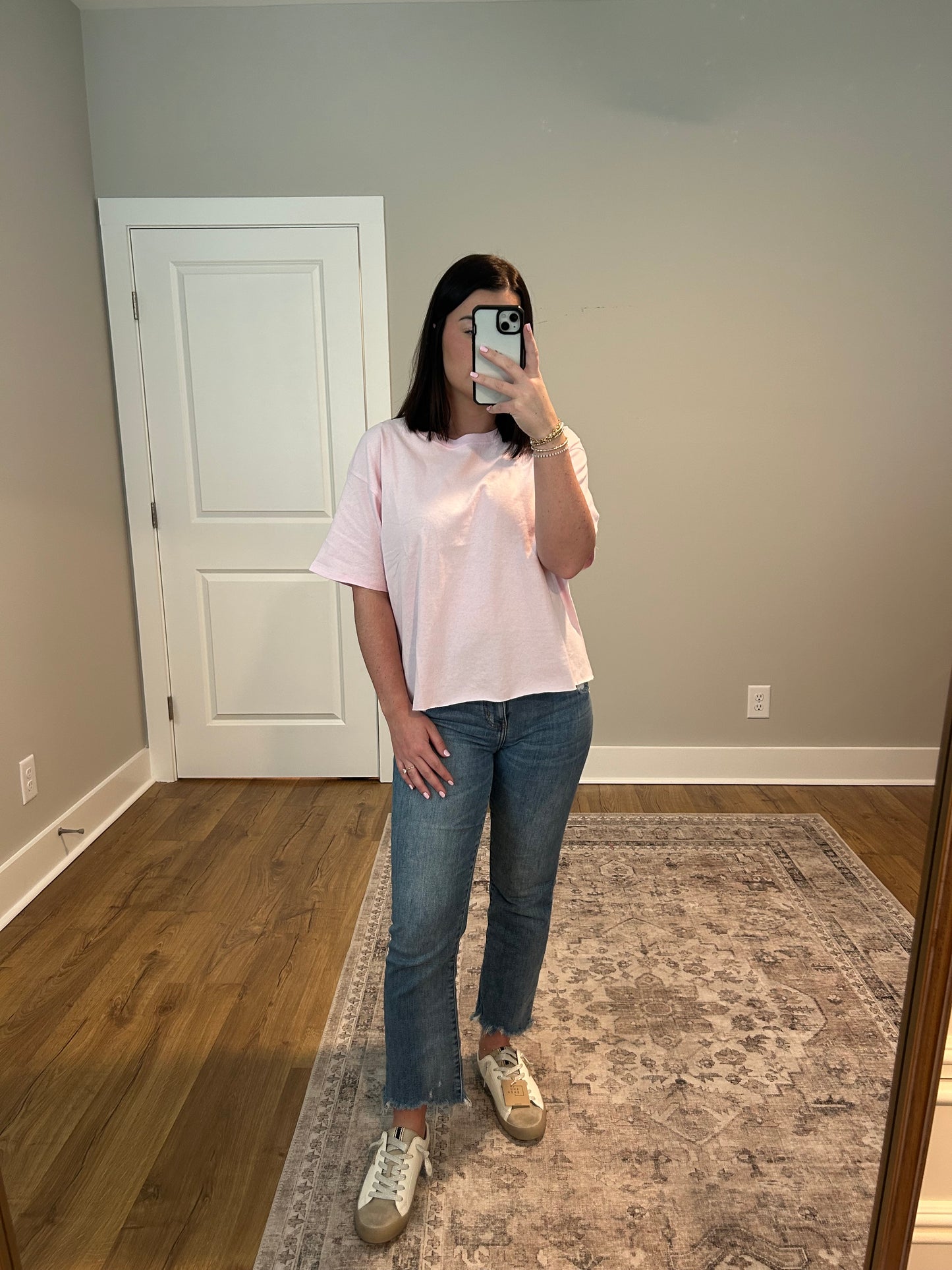 Oversized Baby Pink Tee