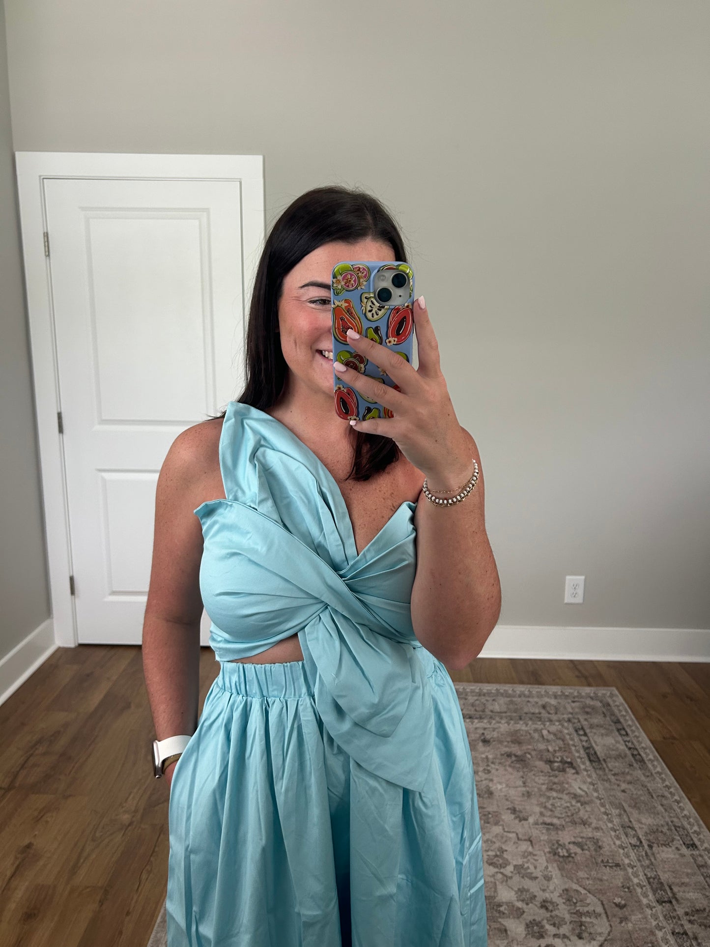 Knotted Bow Midi Dress