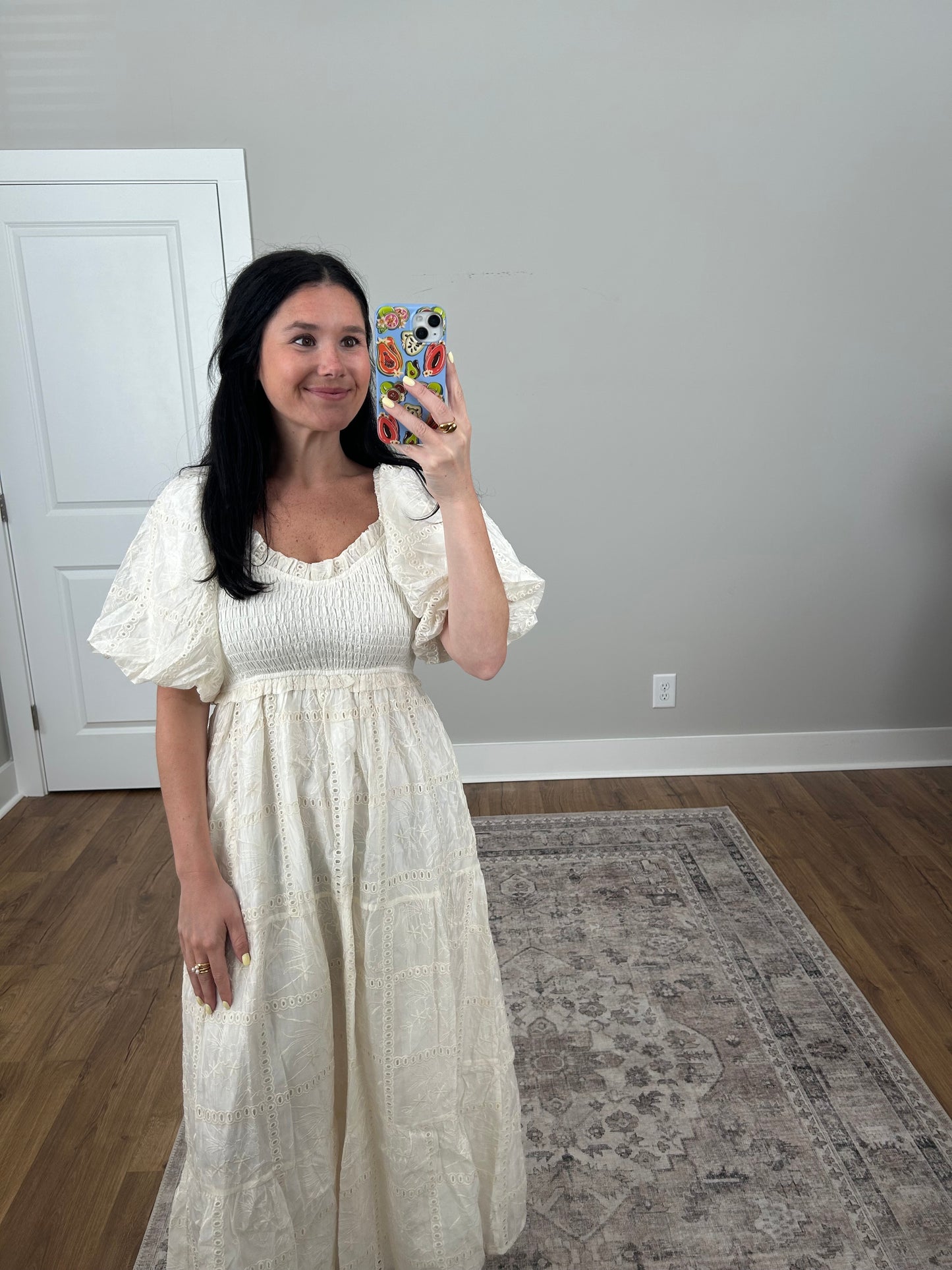 Ivory Novelty Maxi Dress