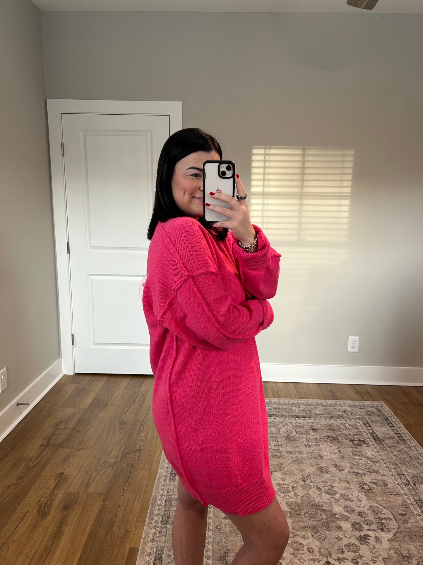 Oversized Tunic Sweater Dress