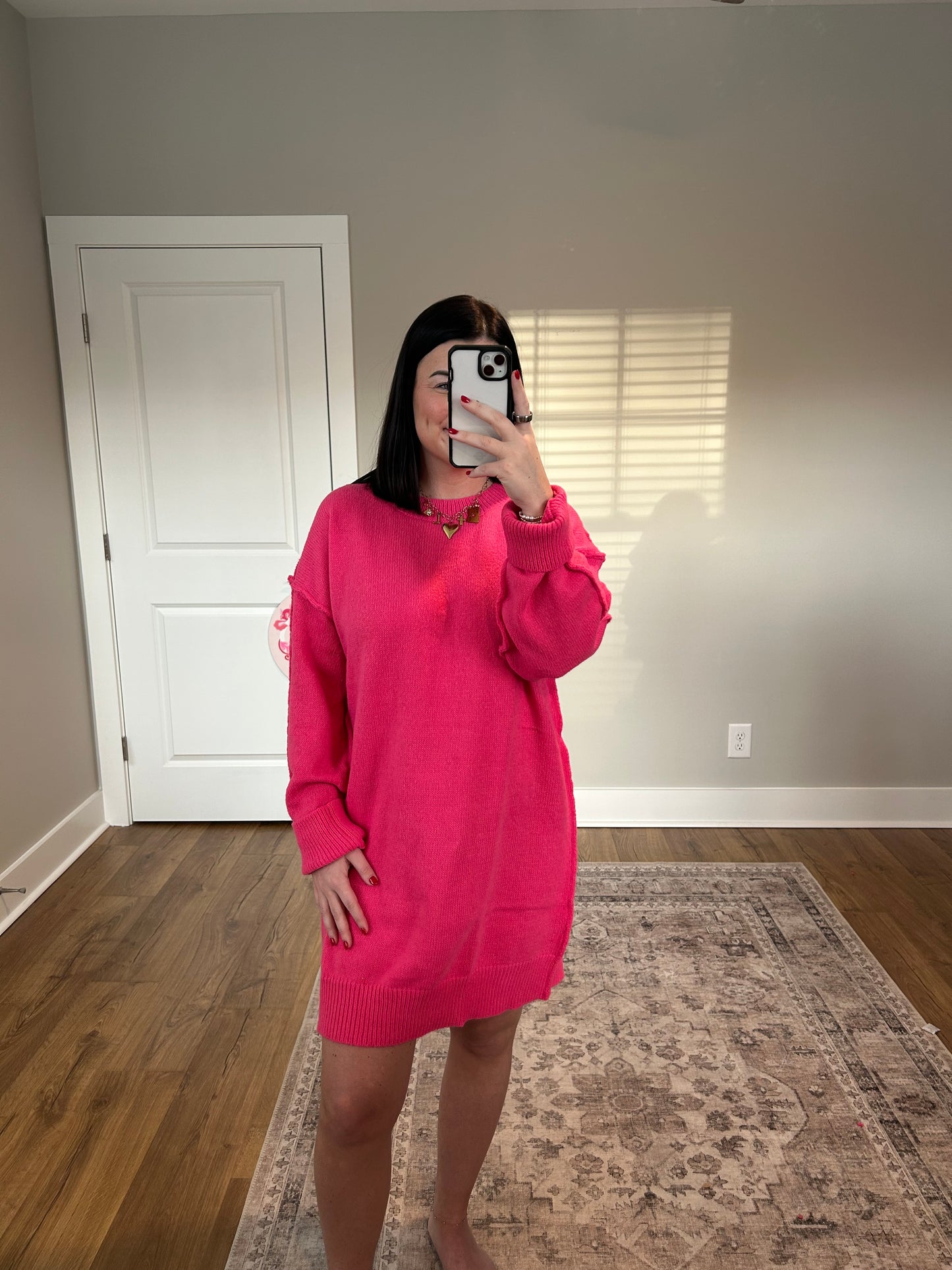 Oversized Tunic Sweater Dress