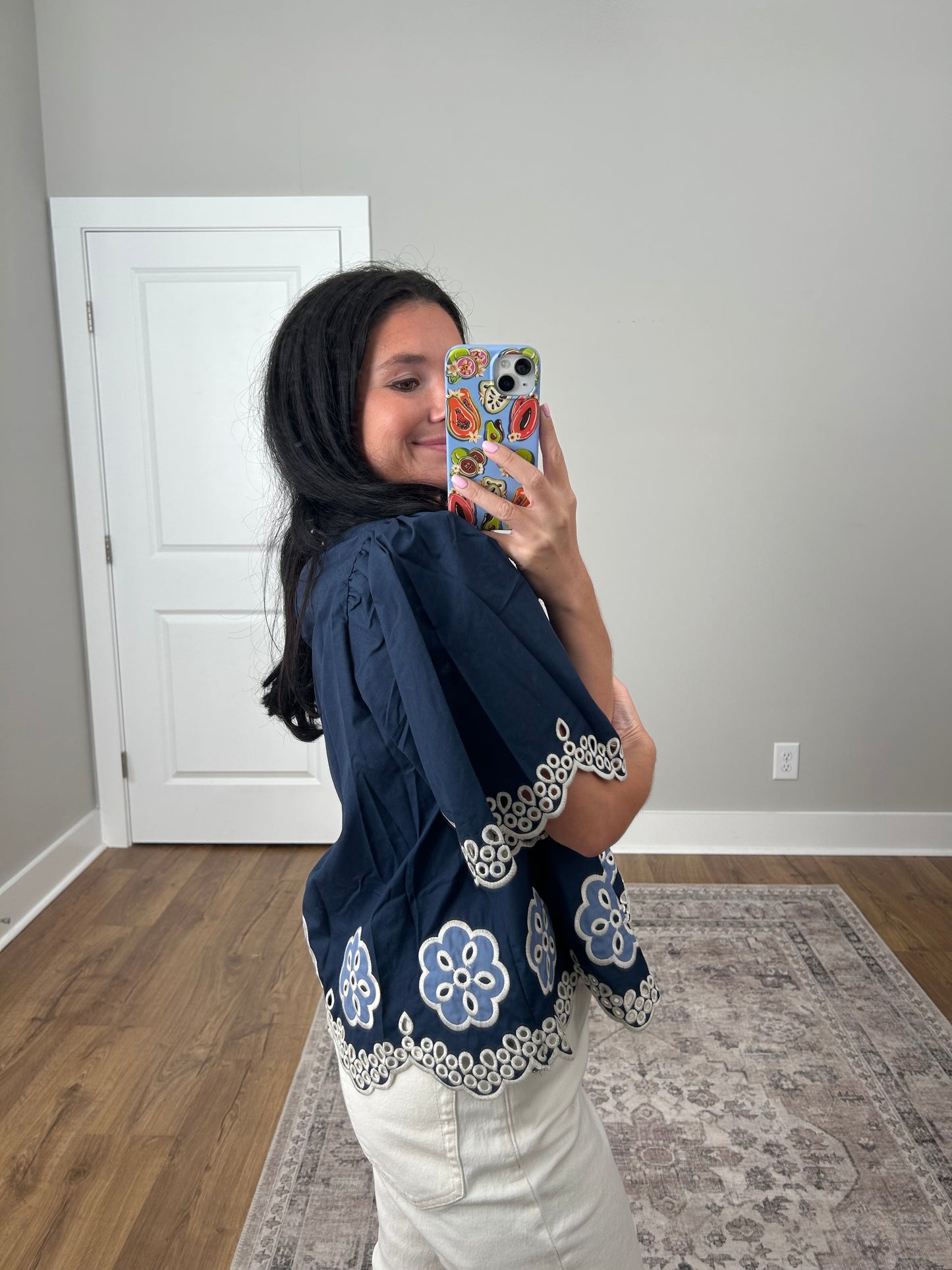 Indigo Fields Blouse