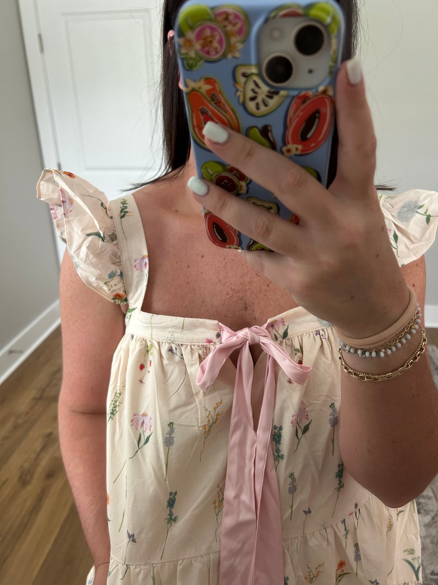 Flutter Sleeve Mini Dress