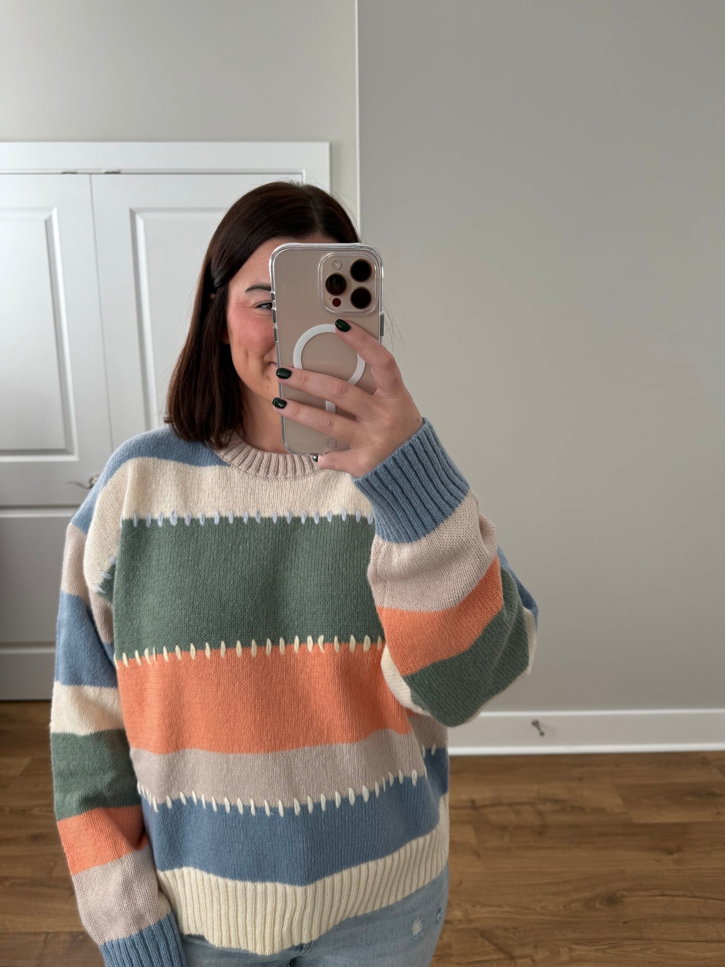 Multi Striped Stitch Sweater