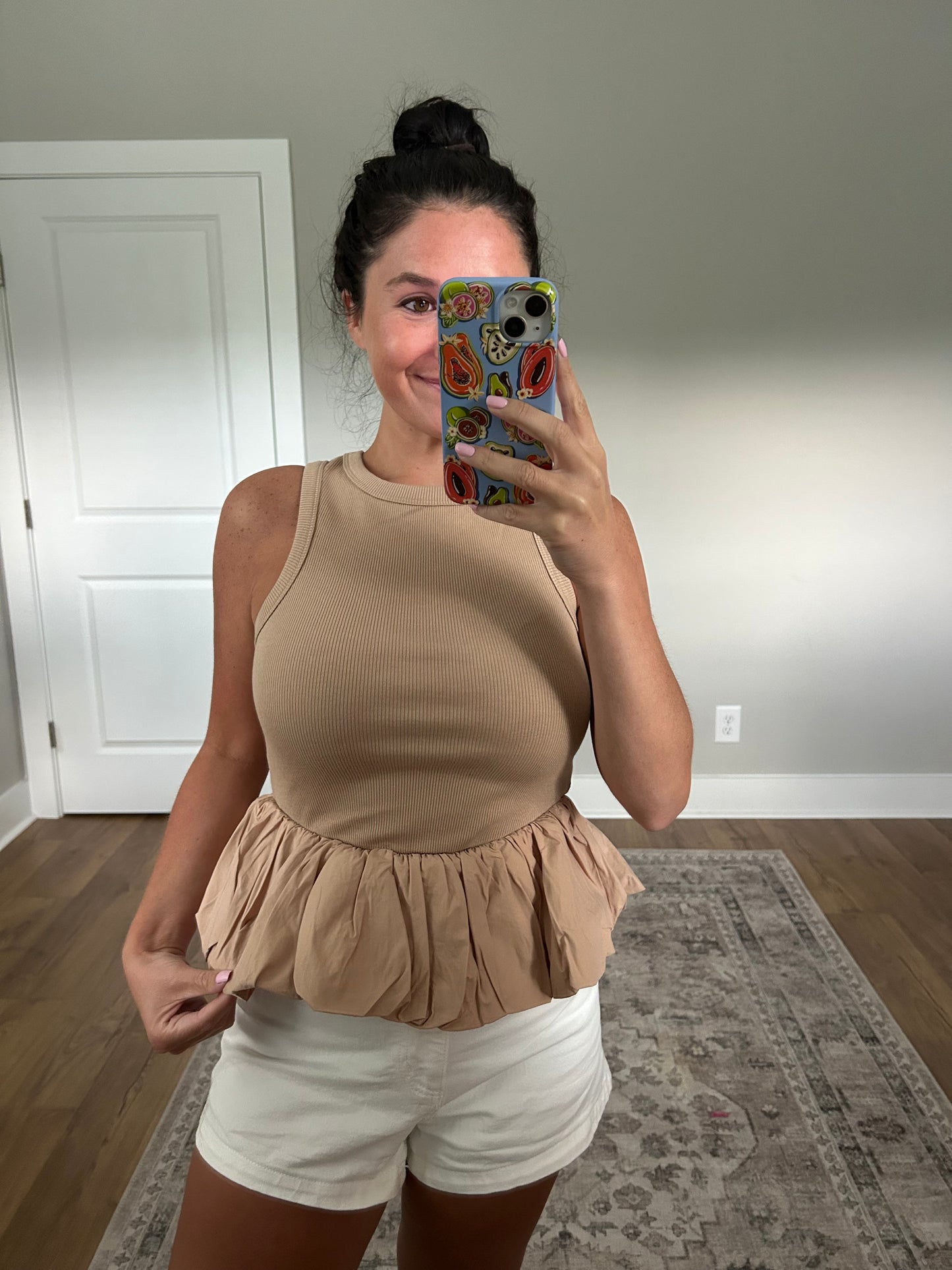 Catherine Poplin Balloon Top
