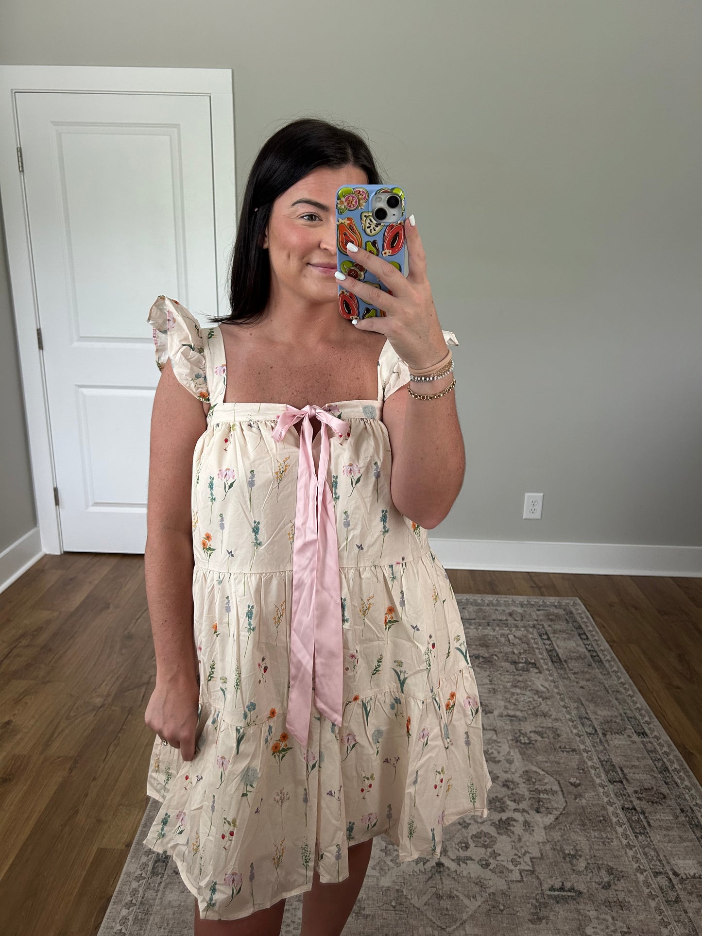 Flutter Sleeve Mini Dress