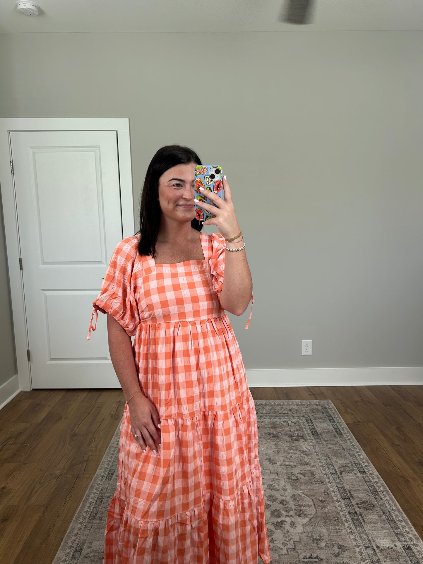 Chloe Checkered Maxi
