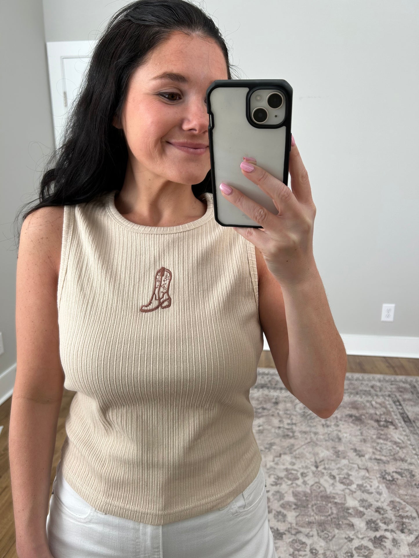 Cowboy Ribbed Tank