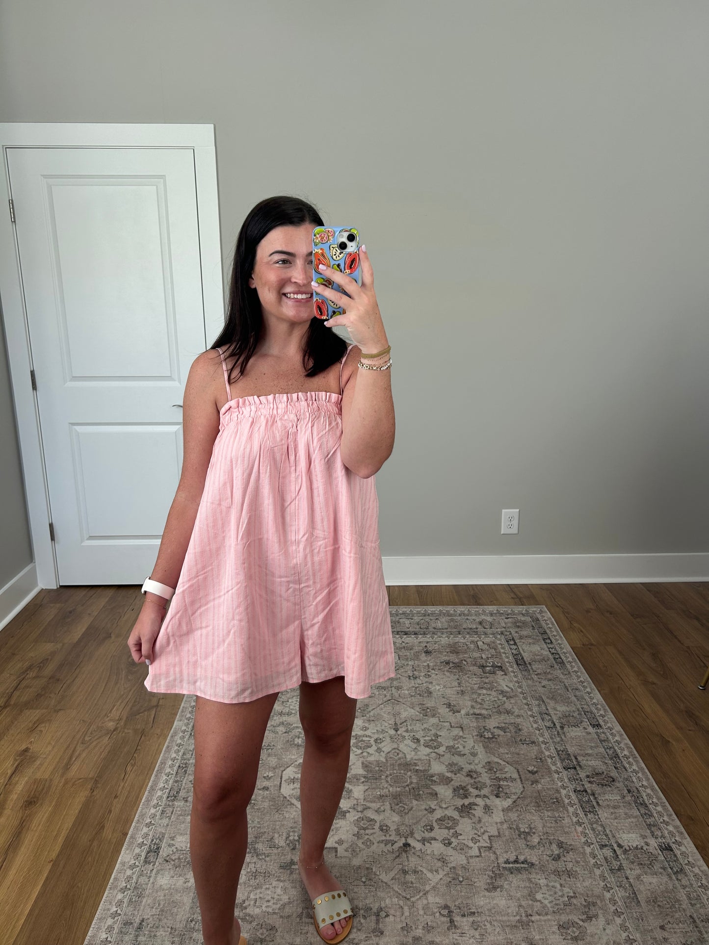 Kimberly Pin-Stripe Romper