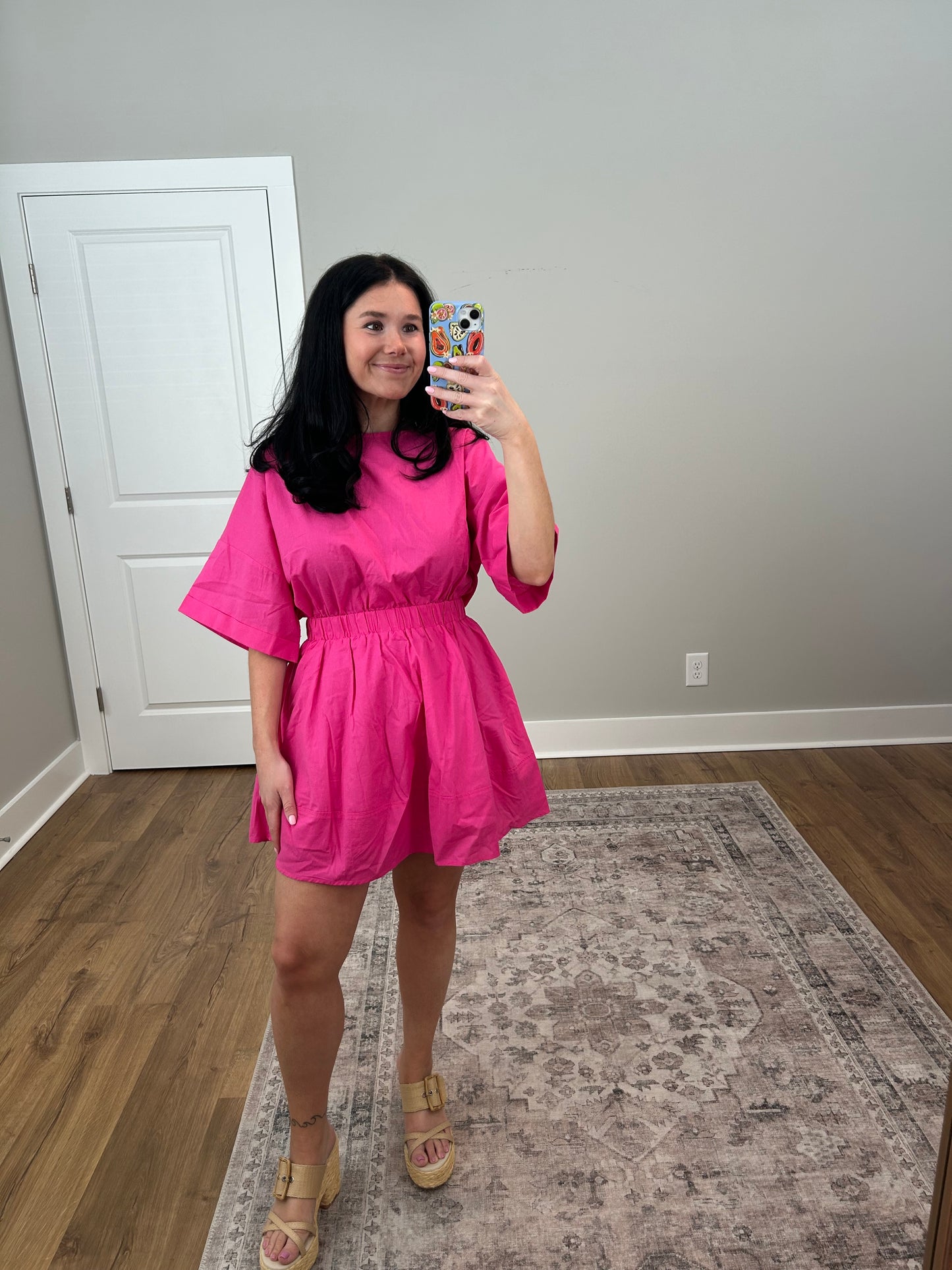 Open Back Mini Dress