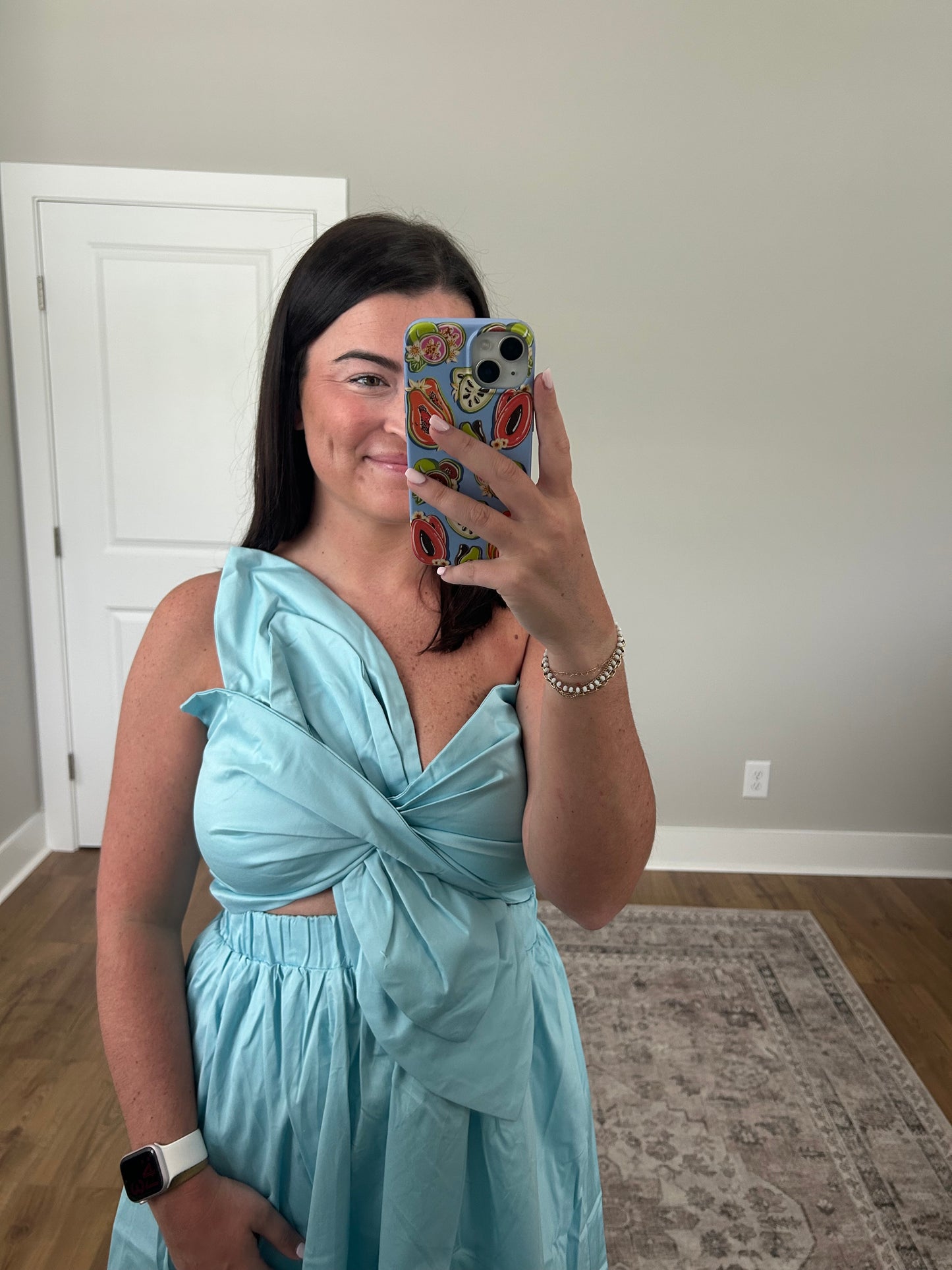 Knotted Bow Midi Dress