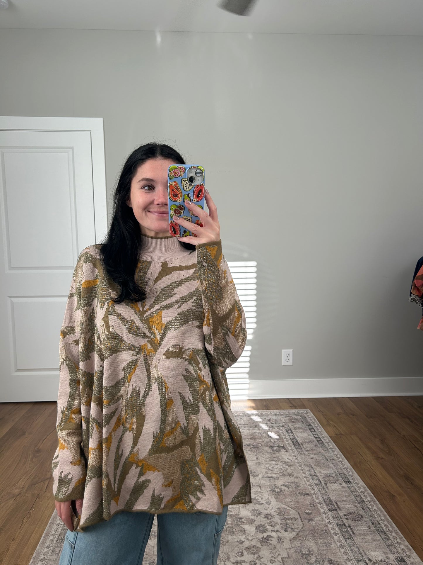 Golden Palm Sweater