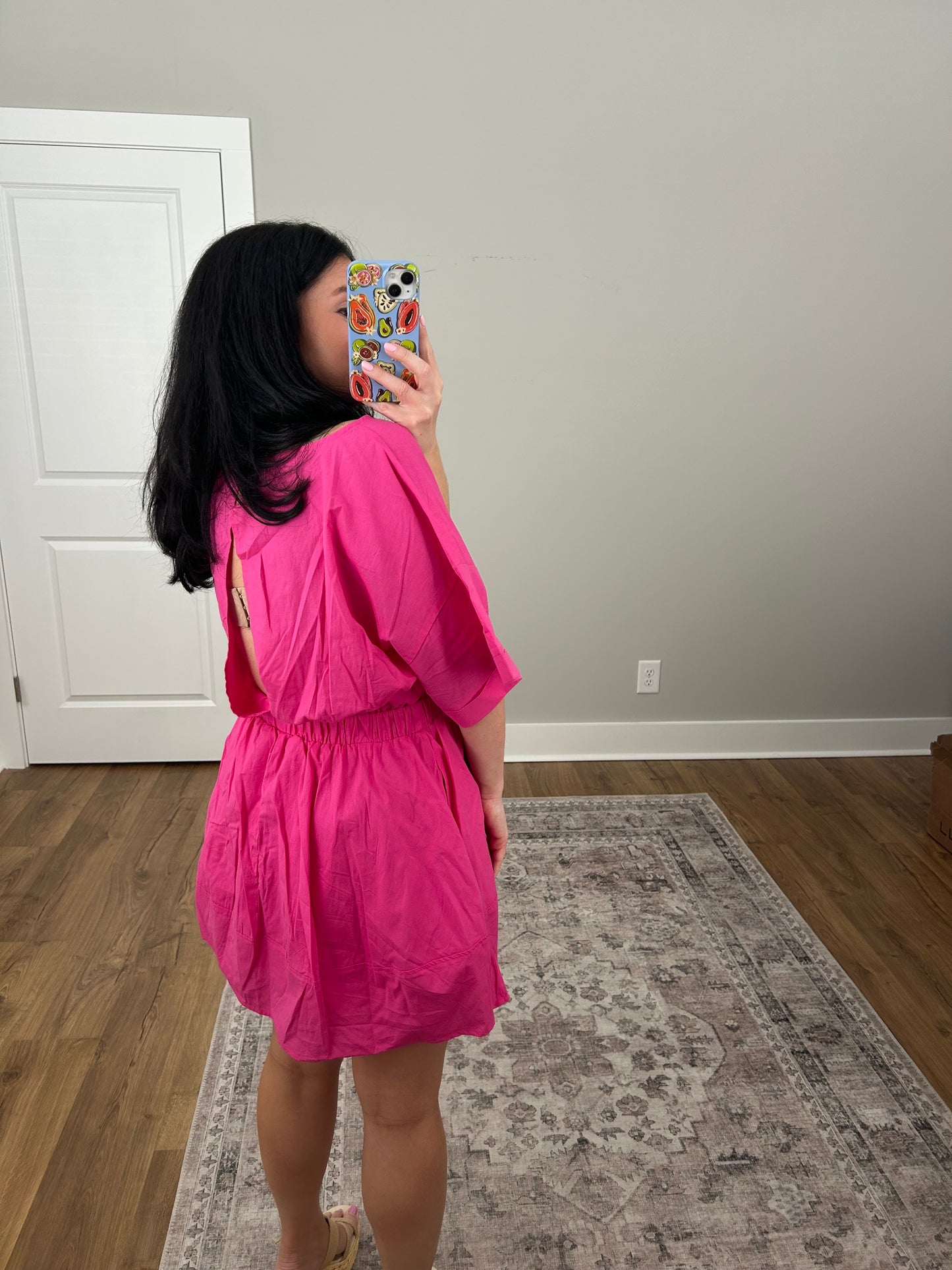 Open Back Mini Dress