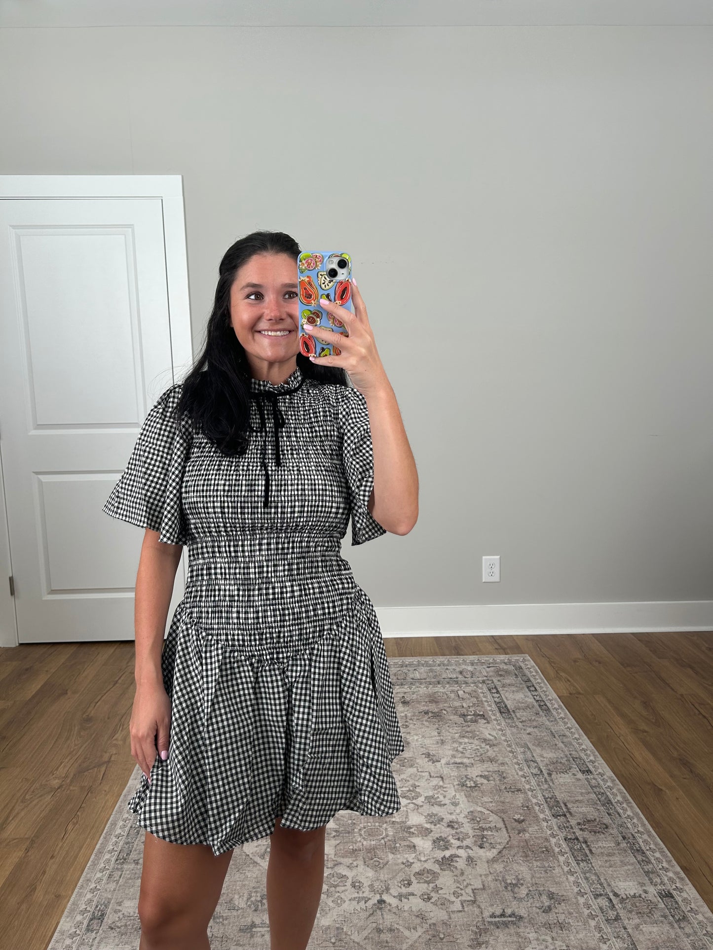 Bonfire Gingham Mini Dress