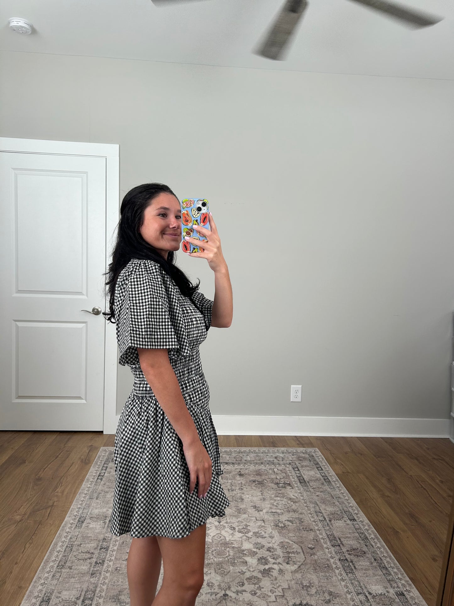 Bonfire Gingham Mini Dress