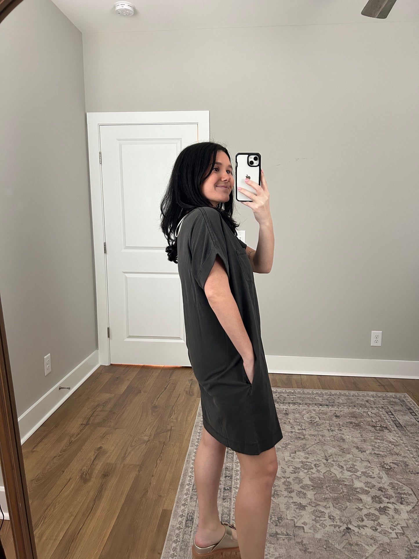 Charcoal T-Shirt Dress