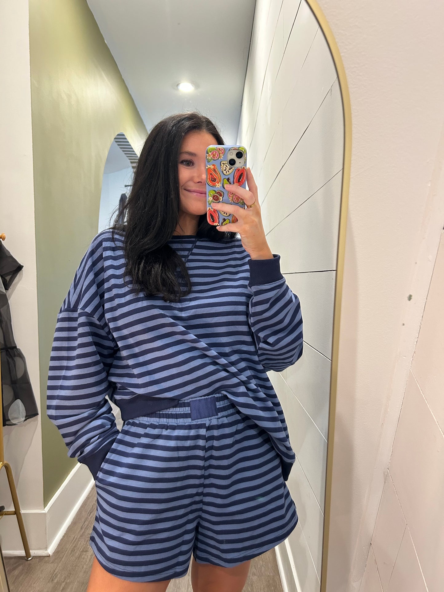 Navy & Blue Long Sleeve Set