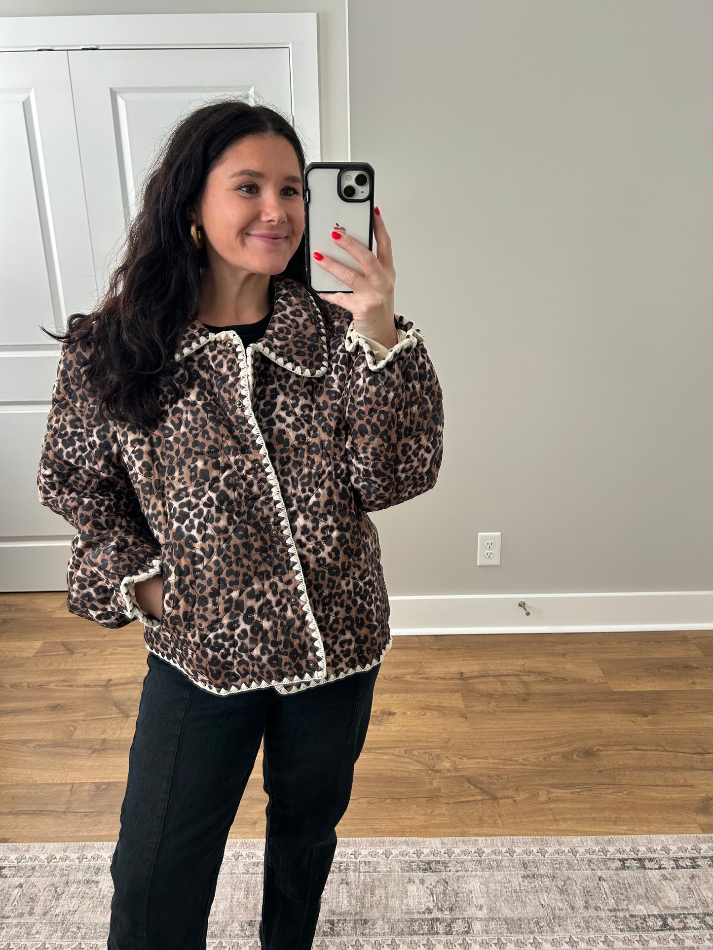 Cheetah Quilted Jacket