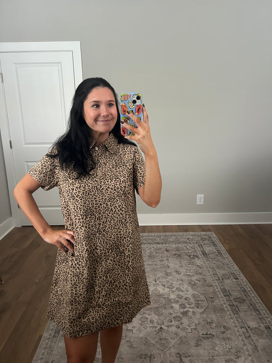 The Lacey Leopard Dress