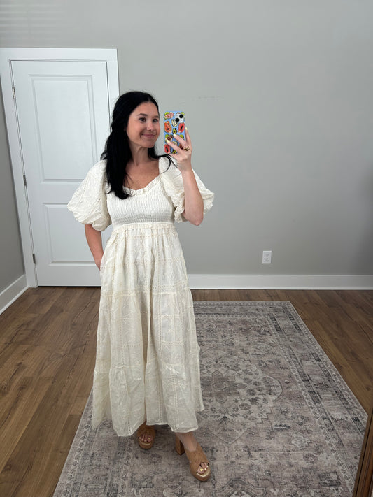 Ivory Novelty Maxi Dress