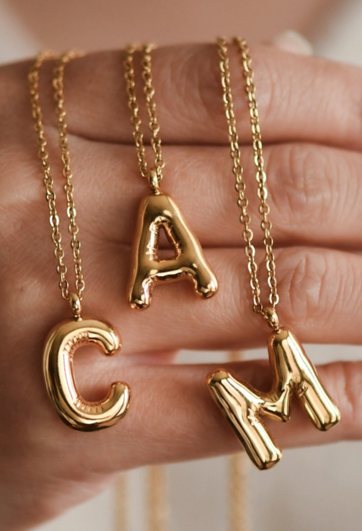 Gold Initial Necklace