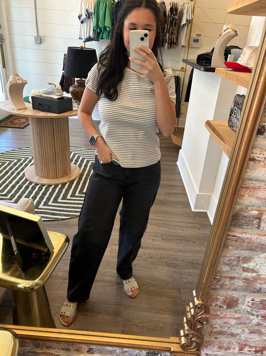 Black Barrel Jean