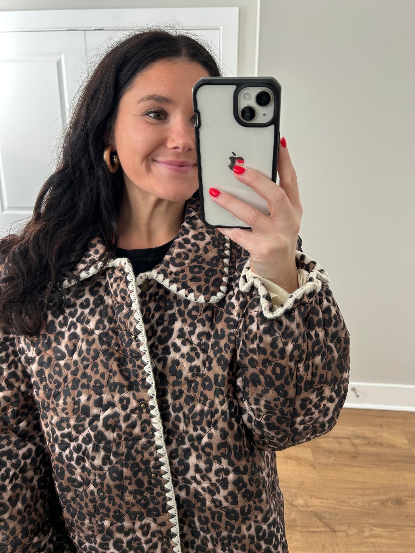 Cheetah Quilted Jacket