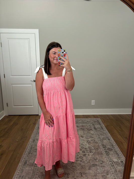 Bella Stripe Midi Dress
