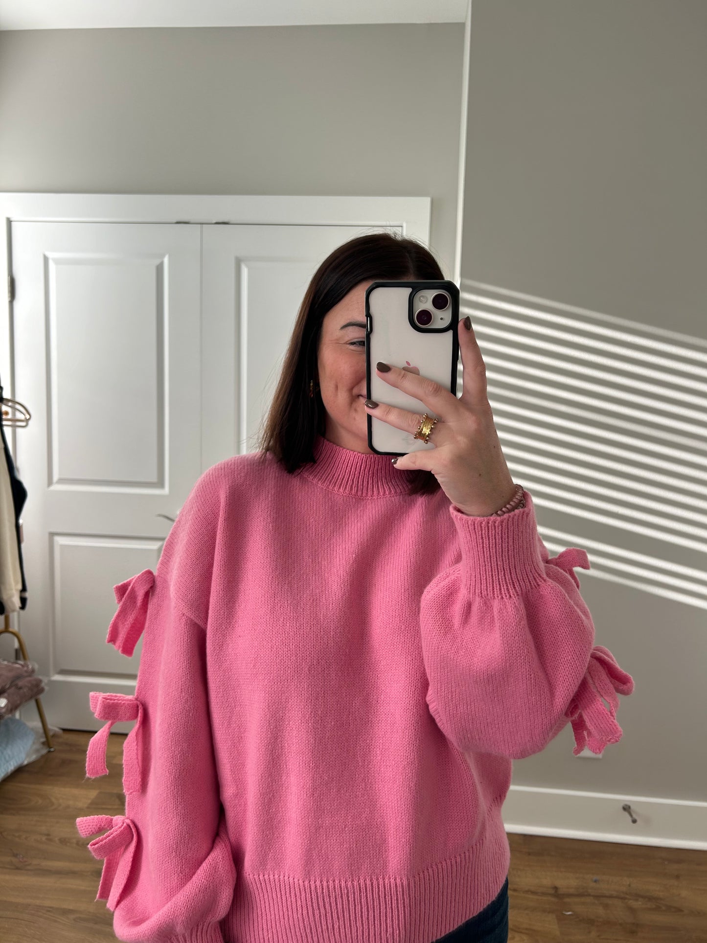 Pink Bow Sweater