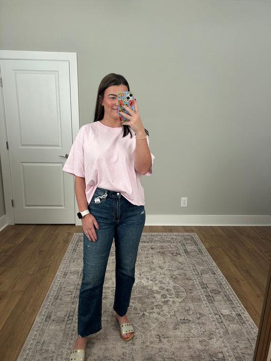 DAZE Raw Hem Crop