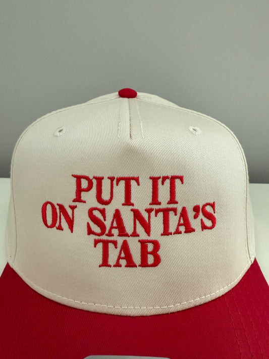 Put It On Santa’s Tab- Holiday Hat