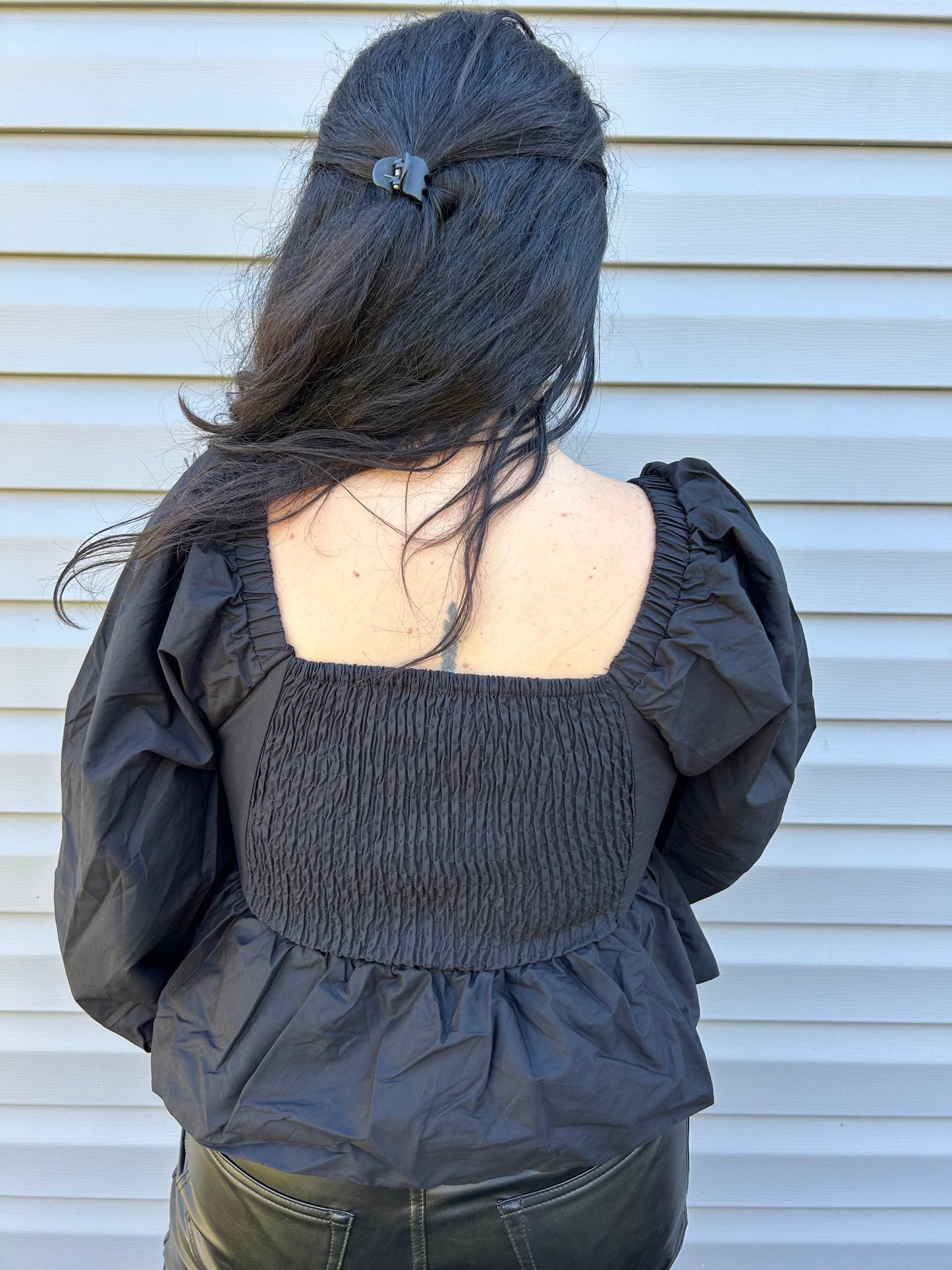 Heart Shaped Ruffle Hem Top