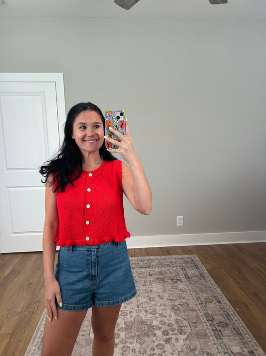 McKinley Ruffle Sweater Top