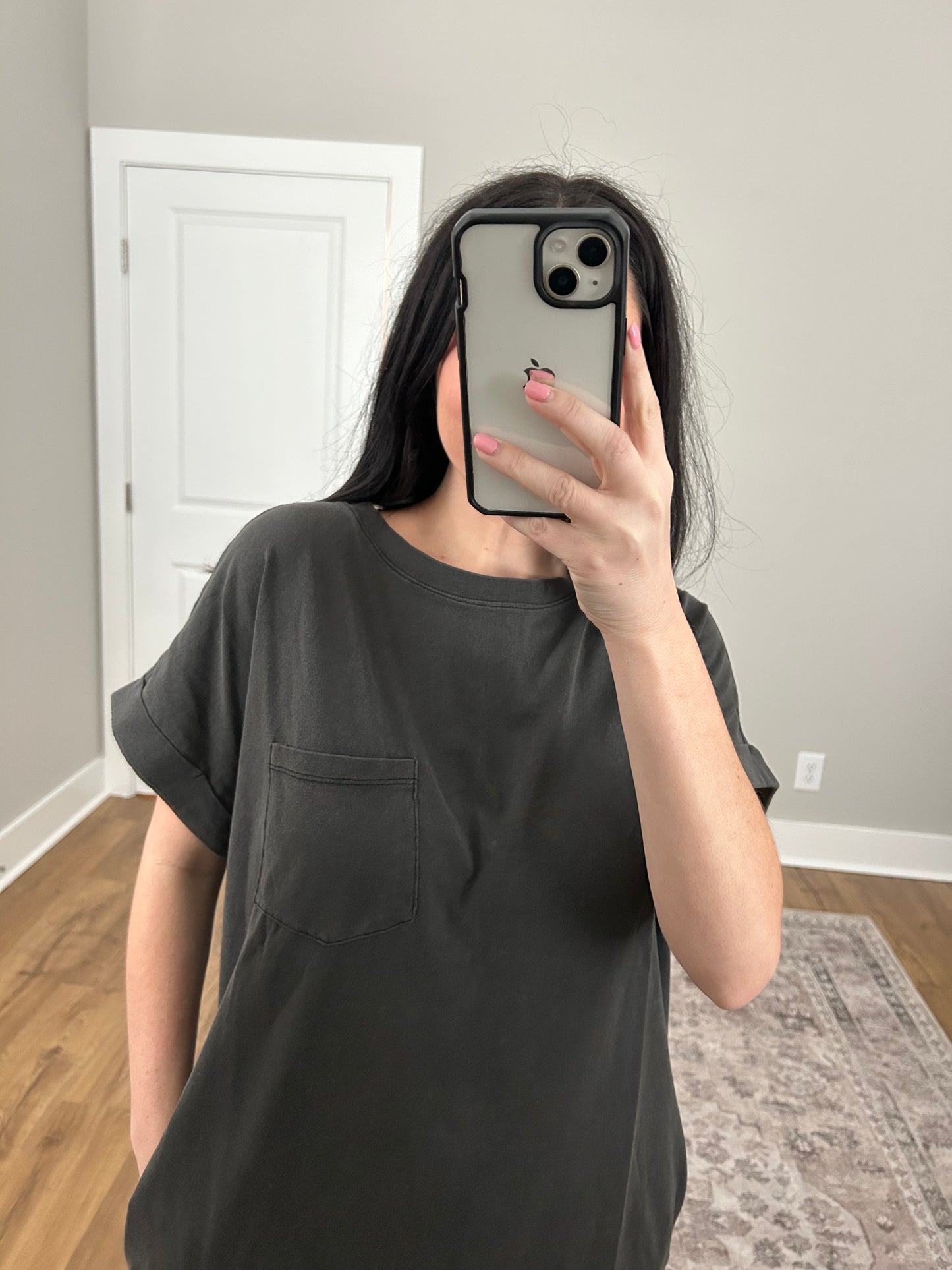 Charcoal T-Shirt Dress