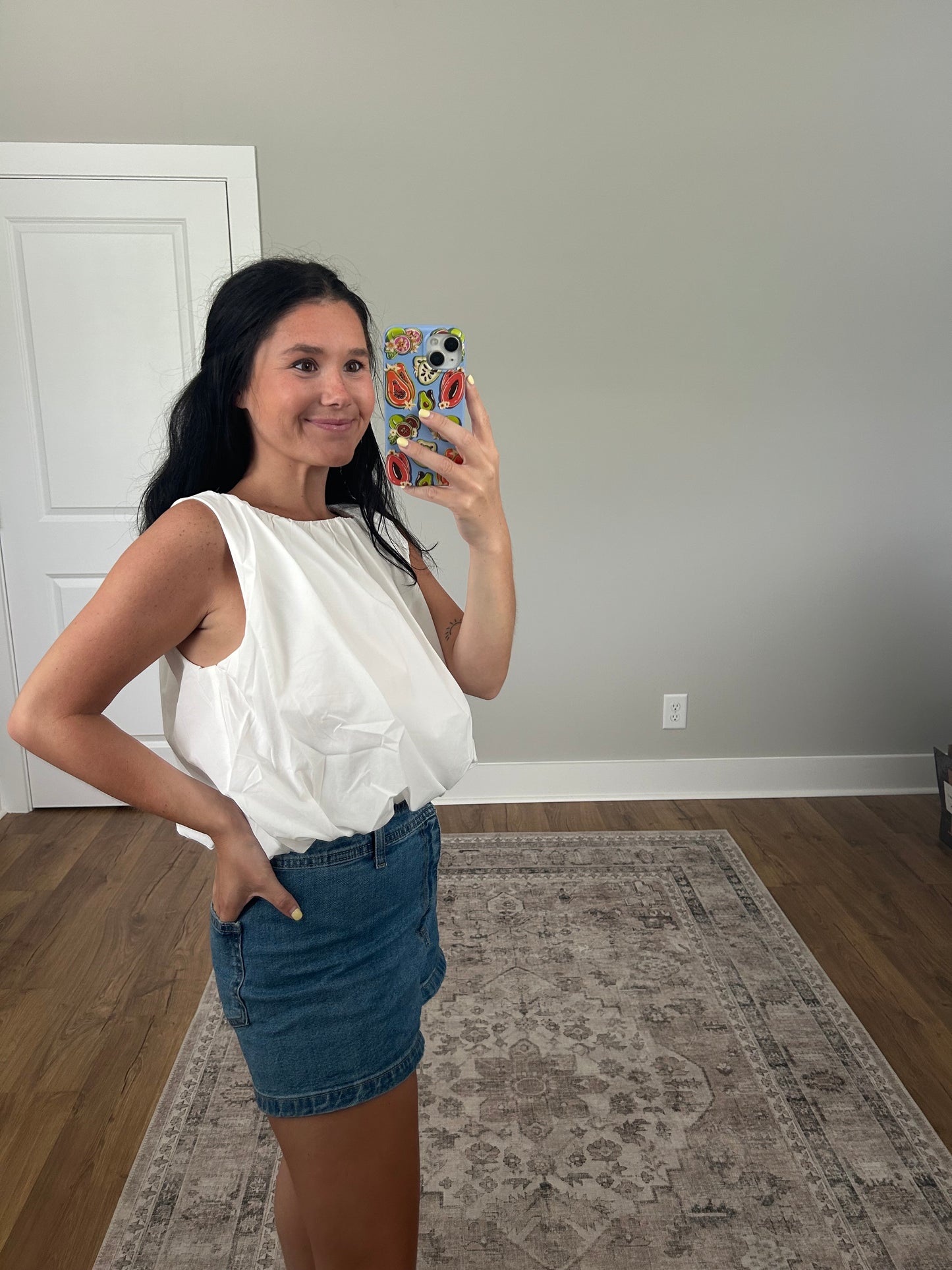 Bubble Sleeveless Top