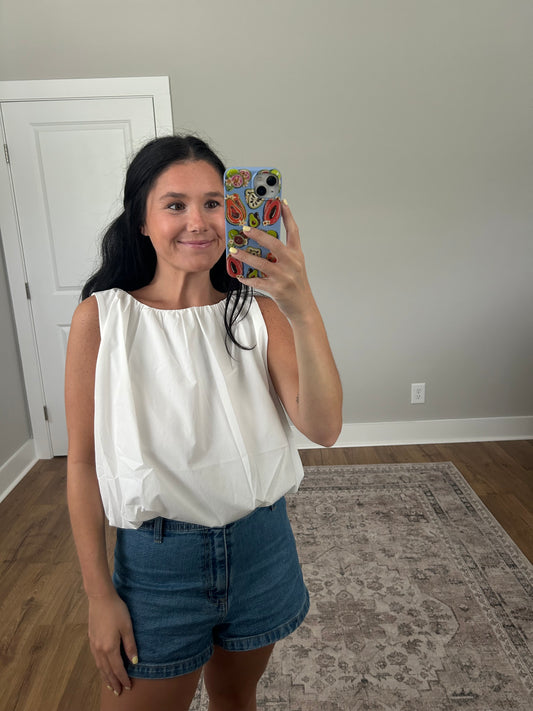 Bubble Sleeveless Top