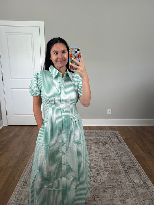 Georgia Striped Collared Dress